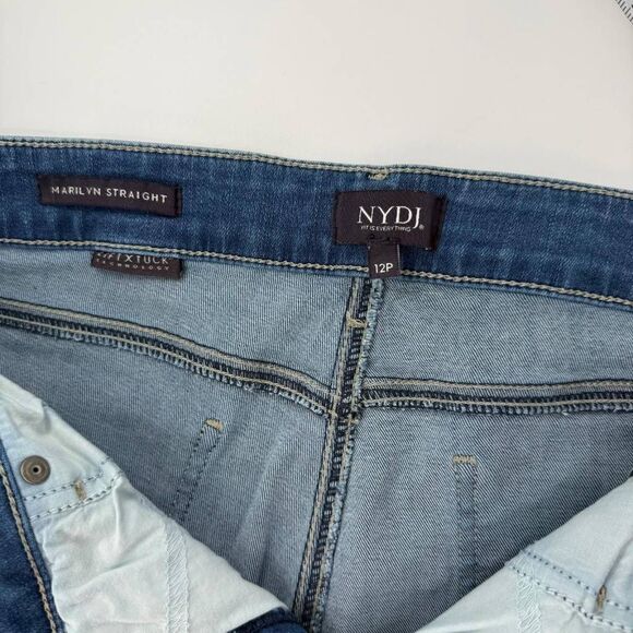 NYDJ Women's Marilyn Straight Jeans Size 12 Petite - Picture 5 of 8